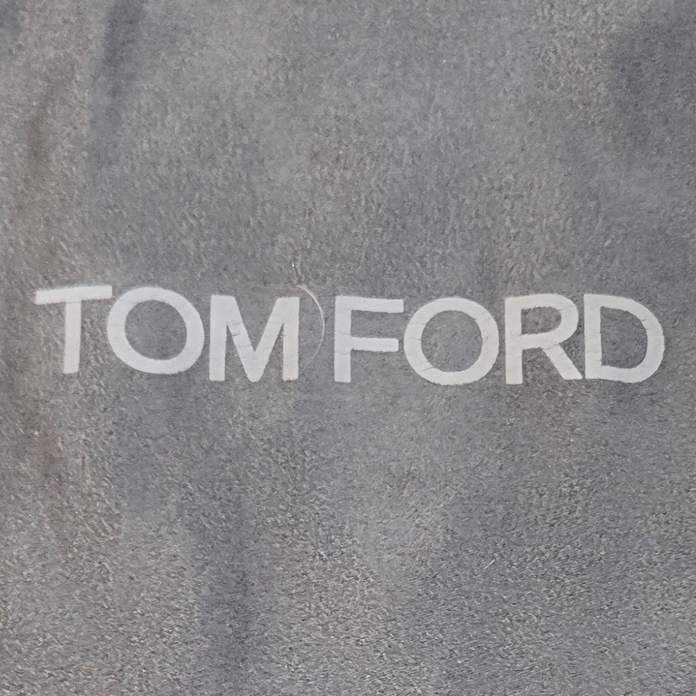Tom Ford Dark Grey Suede Feel Drawstring Dust Bag‎ for Handbags or Shoes 16x11.5